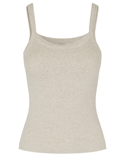 Mbym - Essa Crochet-M Top - Pelican Melange